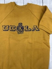 EUC! VTG UCLA Collegiate Pacific Sweatshirt Shirt Top Felt Print 50-60s Sz M