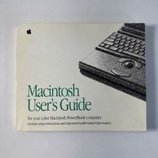 Macintosh User's Guide PowerBook 160 180 Computers 1992 Apple Manual VTG