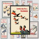 Lovely Day For A Guinness Poster, Wall Art, Vintage Tin Metal Signs Home Décor