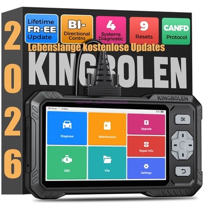 kingbolen S608 OBD2 Diagnosegerät,Kfz Diagnosegerät Für 4-System& 9 Zurücksetzen