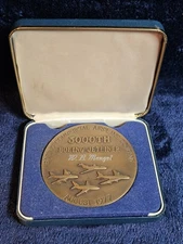 Vintage 1977 Boeing Company 3000th Jetliner Bronze Medal 3” Diameter W.B. Mengel