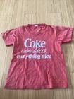 Coke Adds Life To Everything Nice Kids 6-8 Small T shirt Vintage Single Stitch