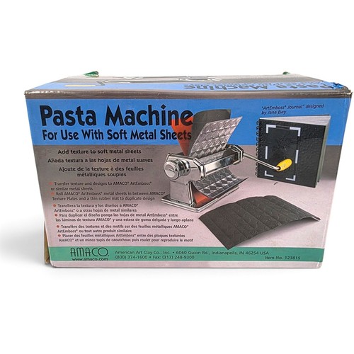 AMACO ArtEmboss Pasta Machine for Polymer Clay and Soft Metal 12381S Stainless
