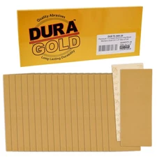 400 Grit - 1/3 Sheet Size, 3-2/3" x 9" Hook & Loop Sandpaper - 20 Sanding Sheets