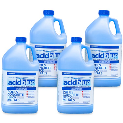 #ad Champion Acid Blue Muriatic Acid for Removal of Stains on Driveways 4 Pack $60.99