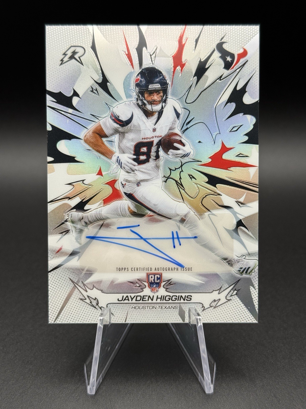 2025 Topps Resurgence Jayden Higgins Rookie Autograph #136 Houston Texans