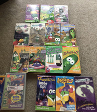 Lot of 15 VeggieTales VHS 3 2 1 Penguins LarryBoy Snoodle's Tale Silly Song