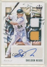 2020 Diamond Kings DK Material Signatures Sheldon Neuse Rookie Auto RC 3f2