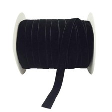10 Yards Velvet Ribbon Spool Black, 5/8" 5/8", Black