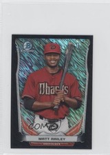 2014 Bowman Chrome Minis Black Shimmer Refractor Matt Railey #242 0a7