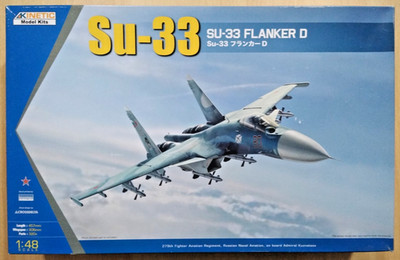 18-48062 KINETIC 1:48 Scale SUKHOI Su-33 FLANKER D Plastic Model Kit