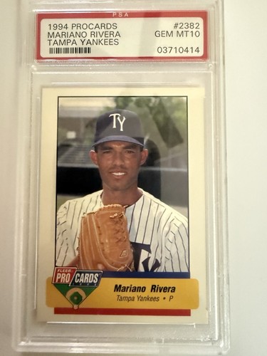 1994 Fleer ProCards Mariano Rivera #2382 Tampa Yankees Rookie Graded PSA Gem 10