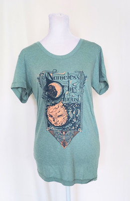 American Apparel Nameless In August Green Short Sleeve Shirt Size XL