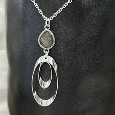 Collier labradorite et argent 