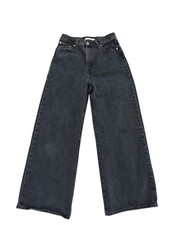 Levi's Premium Ribcage Straight Leg Jeans Women's Size 29 Light Wash Big E