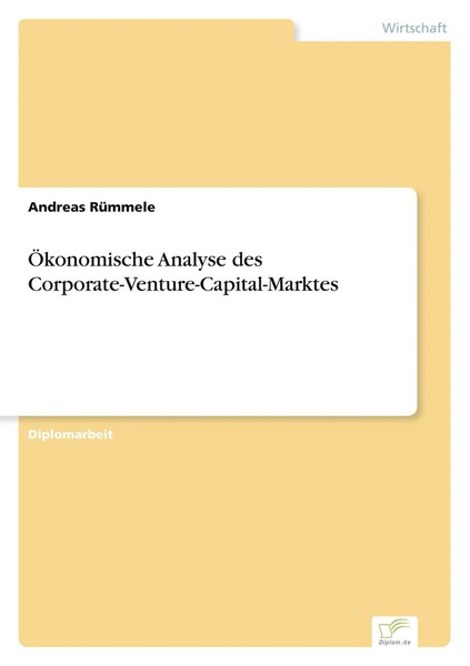 Andreas RüMmele | ÖKonomische Analyse Des Corporate-Venture-Capital-Marktes-image