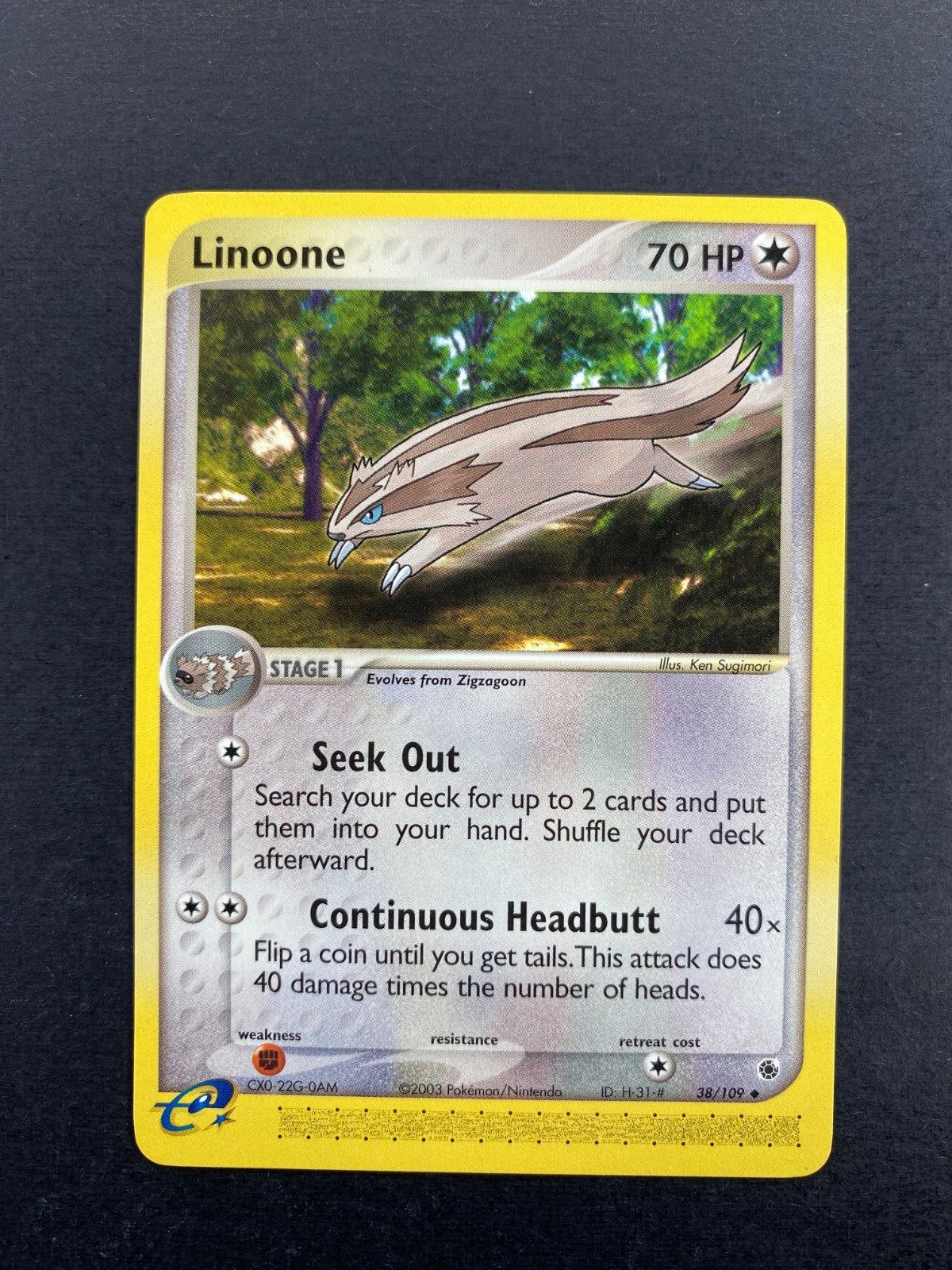 Linoone - 38/109 - Ruby & Sapphire - NM