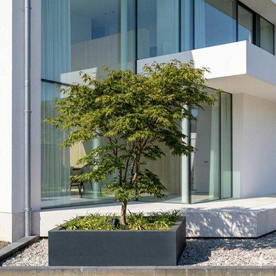 XXL Design Pflanzgefäß Pflanzkübel Blumenkübel Hochbeet Pflanzkasten Fiberglas