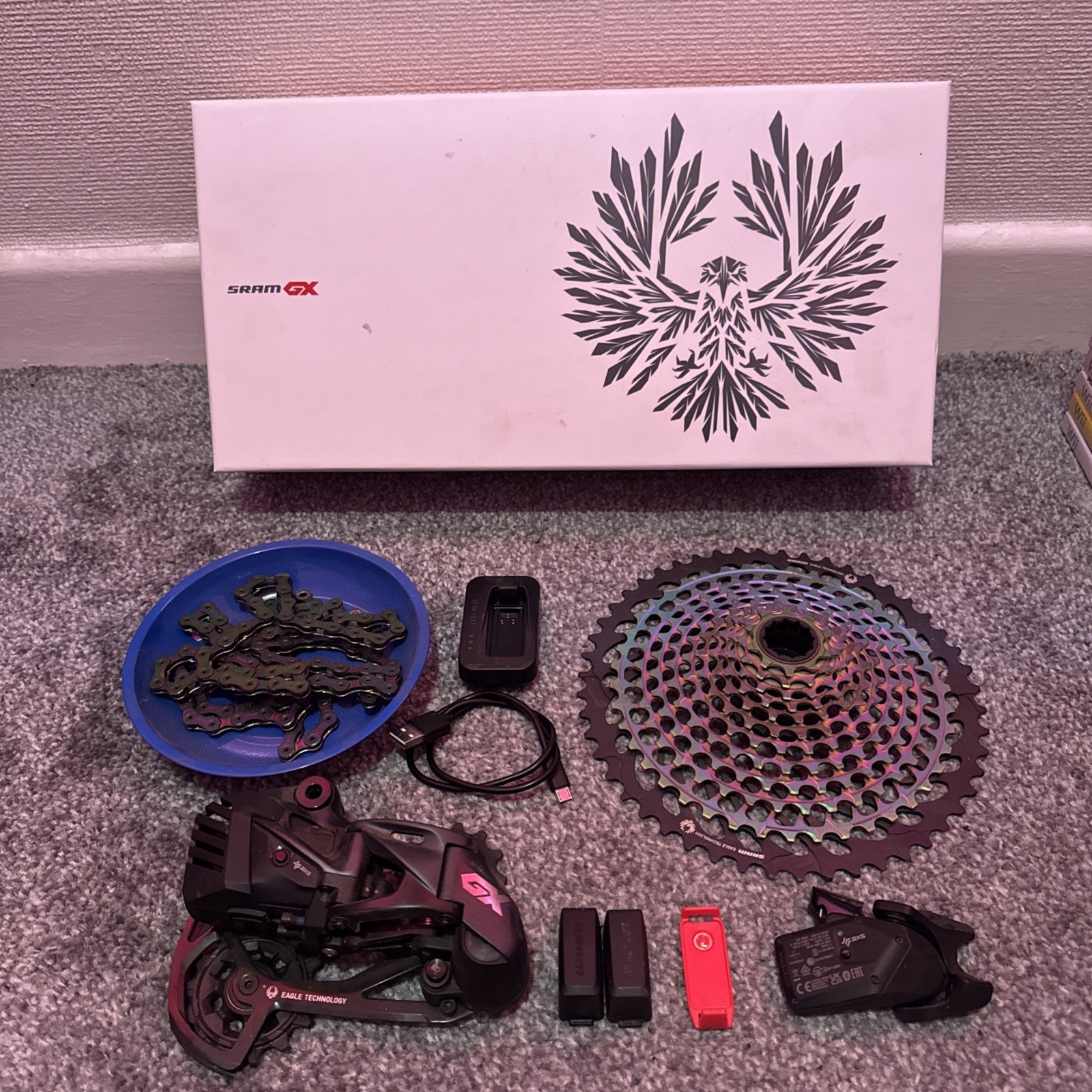 SRAM GX Eagle AXS Derailleur, Shifter, Battery, Charger Upgrade Kit Mtb Groupset