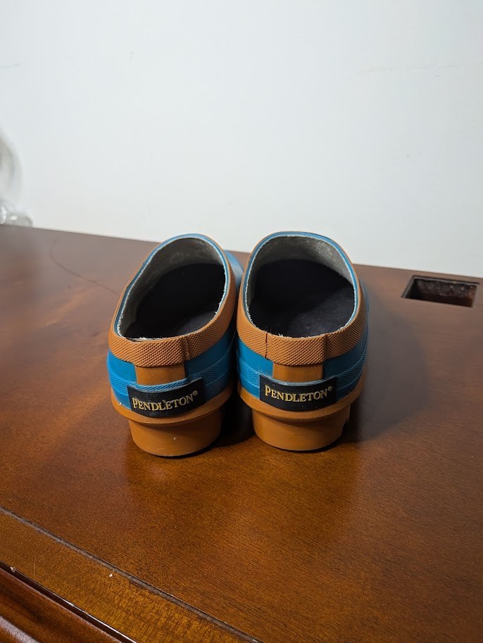 Pendleton wo. 7 Garden Clogs Blue Rubber Southwes… - image 3