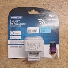 Status Phone Remote Control Socket - White - Smart Wifi Plug Adaptor X1