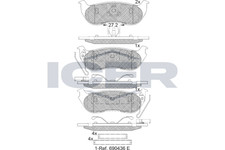 Bremsbeläge für Jeep Cherokee KJ Wrangler II TJ 96-08