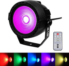 Stage Wash Light, Super Bright Mini COB Par Can Lights with DMX and Remote Cont