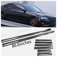 For Chrysler 300 86.6 Carbon Style Side Skirt Extension Rocker Splitter Us For Chrysler 300 86.6 Carbon Style Side Skirt Extension Rocker Splitter Us