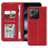 Avizar, Etui FüR Xiaomi Redmi Note 14 4G Portemonnaie Standfunktion, Rot