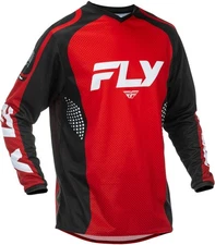Fly Racing F-16 Solid Mens MX Offroad Jersey Red/Black/White