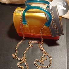 Deluxity Jelly Colorblock Top Handle Satchel ...