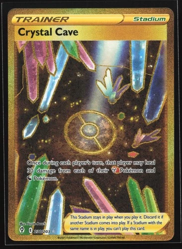 Crystal Cave 230/203 SWSH07: Evolving Skies Secret Rare Pokemon Card