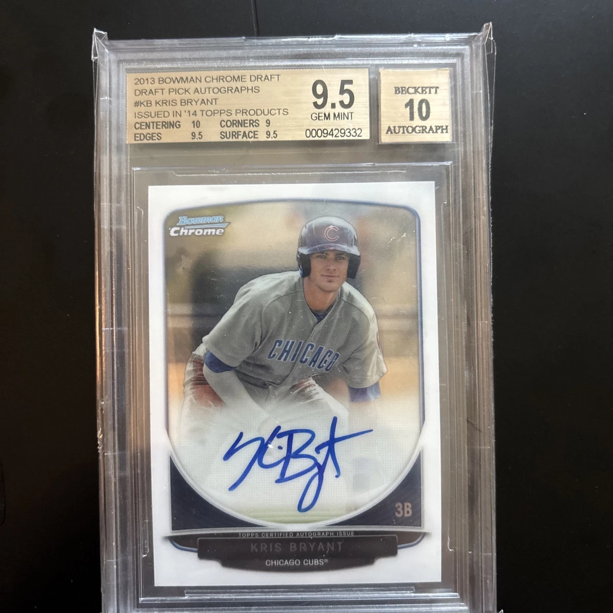 Kris Bryant Beckett Grading Services (BGS) Baseball Sports Trading