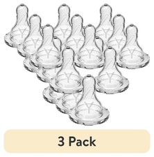 3 pack Dr. Brown's Natural Flow Y-Cut, Narrow Baby Bottle Nipple, Ideal for