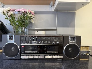 Panasonic RX CW50F Vintage Double Cassette Boombox Radio Made in Japan Repair