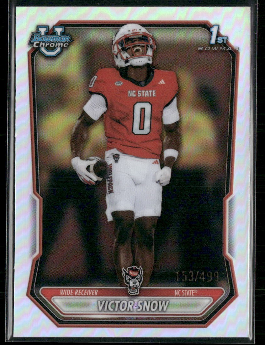 Victor Snow 2026 Bowman Football Refractor /499 NC State #BCP-25