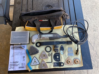 #ad #ad ROCKWELL SONICRAFTER RK5102K MULTI TOOL includes bag w large lot of acc#x27;s. $40.00