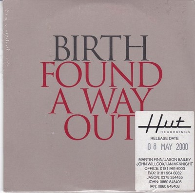BIRTH Found a way out ( 1 Track Promo CD Single ) Still sealed