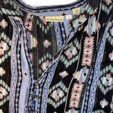 Anthropologie Holding Horses Dress Aztec balloon sleeve embroidered Lovely Small