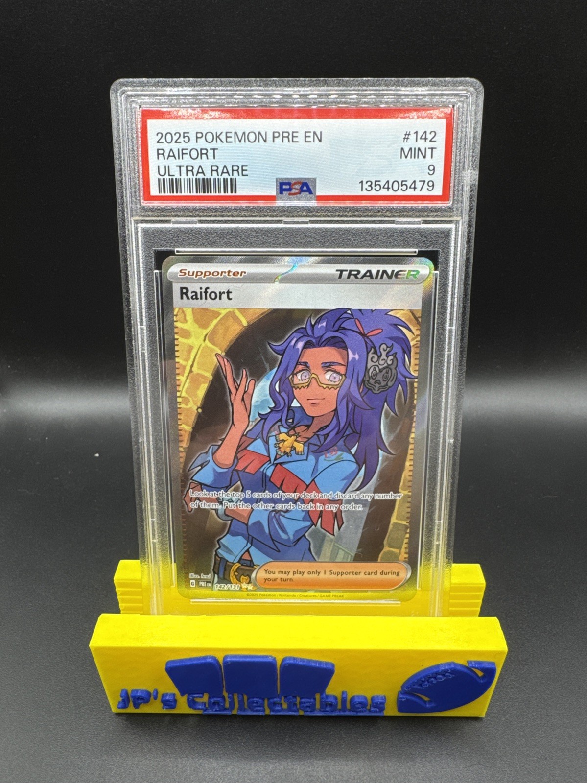 2025 POKEMON PRE EN-PRISMATIC EVOLUTIONS ULTRA RARE #142 RAIFORT PSA 9