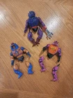 Vintage MOTU Lot of 3 FOR PARTS REPAIR Spikor Man-E-Faces Kobra Khan He-Man