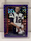Tom Brady 2025 Topps Chrome Purple Geometric Refractor Image Variation /75 SSP
