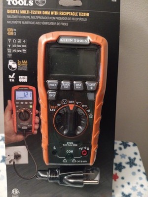 KLEIN TOOLS Digital Muti-TesterDMM With Receptacle Tester