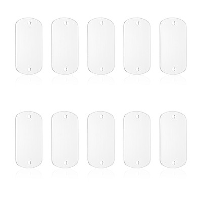 10pcs Metal Stamping Blanks,Rectangle Stamping Tags Blanks