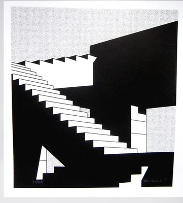 Helmut Meschonat 1943 Hamm / Komposition / Lithographie, handsigniert / 2017 - Bild 1 von 4