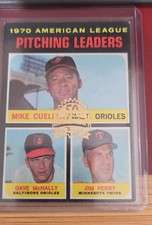 2020 Topps Heritage - 1971 Buybacks Mike Cuellar, Jim Perry, Dave McNally #69