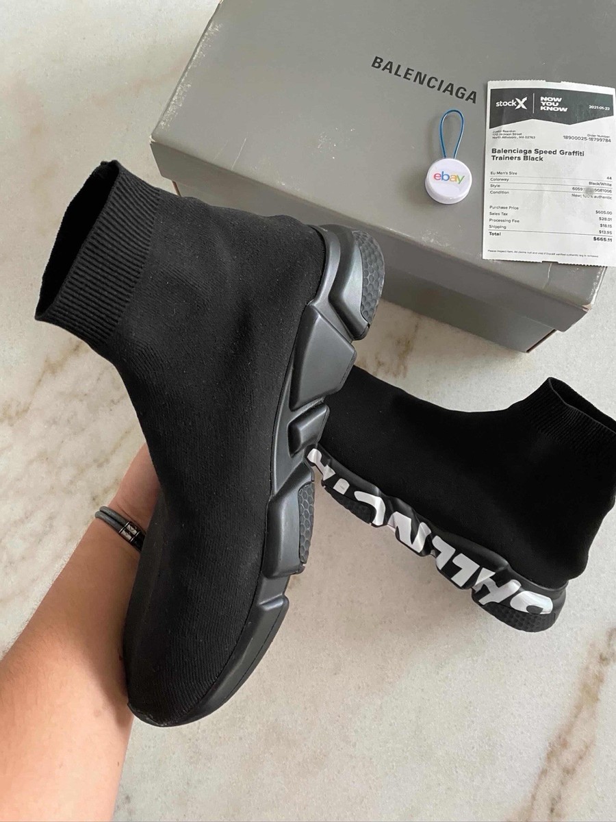 Balenciaga Speed Trainer Graffiti Black Size 11 | eBay
