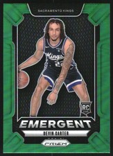 2024-25 Panini Prizm Emergent Prizms Green #9 Devin Carter - BSK