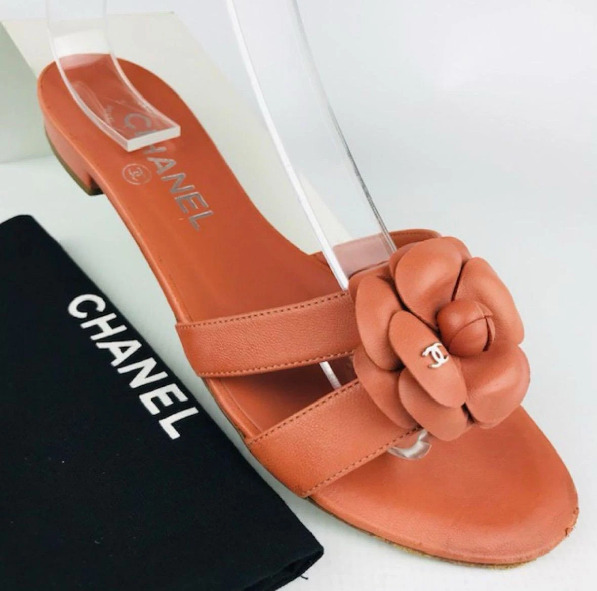 CHANEL Camellia 100% Leather Sandals for Women for sale | eBay