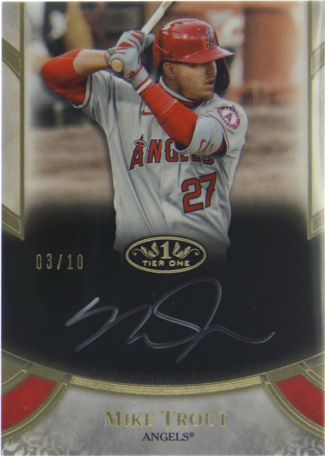 2021 Topps Tier One - Prime Performers Autographs Mike Trout #PPA-MT ...